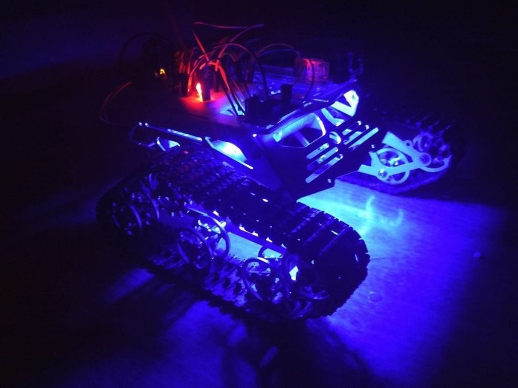 WiFi Controlled Robot using Raspberry Pi - Android Controlled Robot