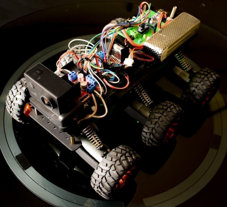 How to make an Arduino Off-Road Robot with Wireless Surveillance Robot with Suspension – Quad Trial