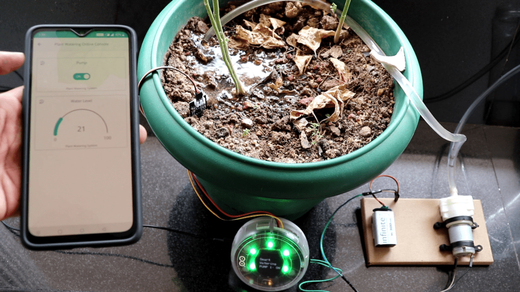 Automatic Plant Watering System using Opla IoT Kit