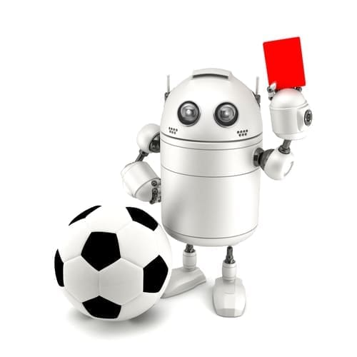 Robot Playing Soccer