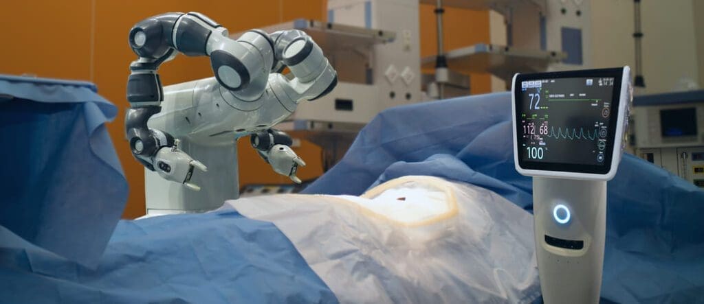 Robotic Arm Performing Surgery