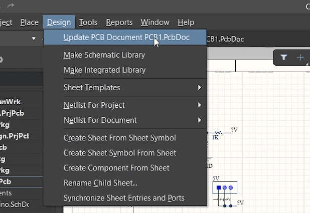 Adding Components and Connections to PCB File